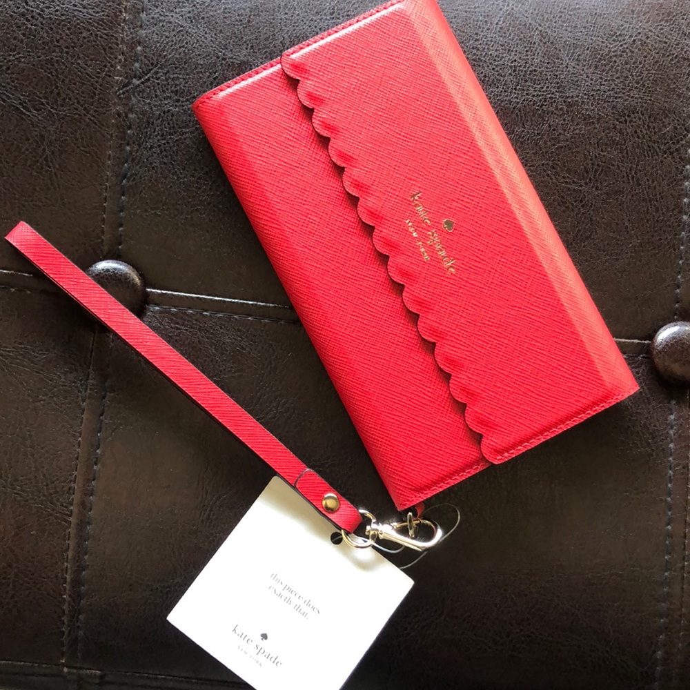 NWT Kate Spade iPhone wristlet case & wallet